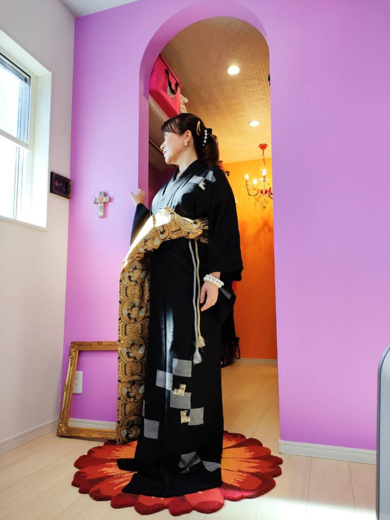 Gokkyun Emiさんの着物スタイリングサンプルフォト